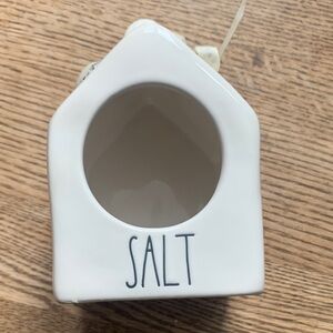 White Ceramic Salt Cellar Rae Dunn